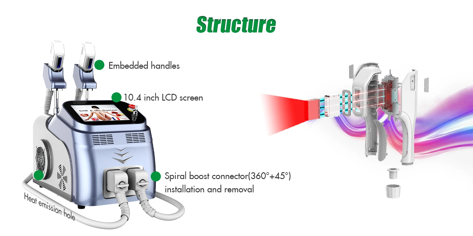 Portable E-Light IPL Skin Care Painless OPT SHR Hair Removal Machine Portable E-Light IPL Skin Care Painless OPT SHR Hair Removal Machine